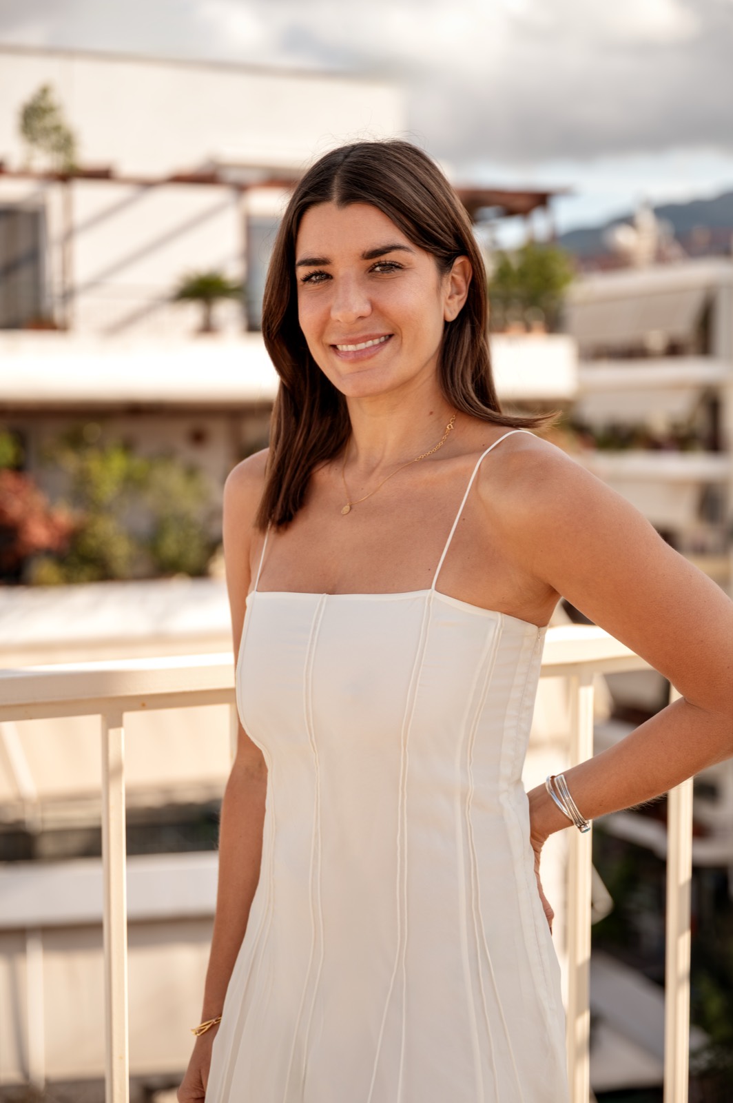 Emma Bonnefous on her Athens terrace