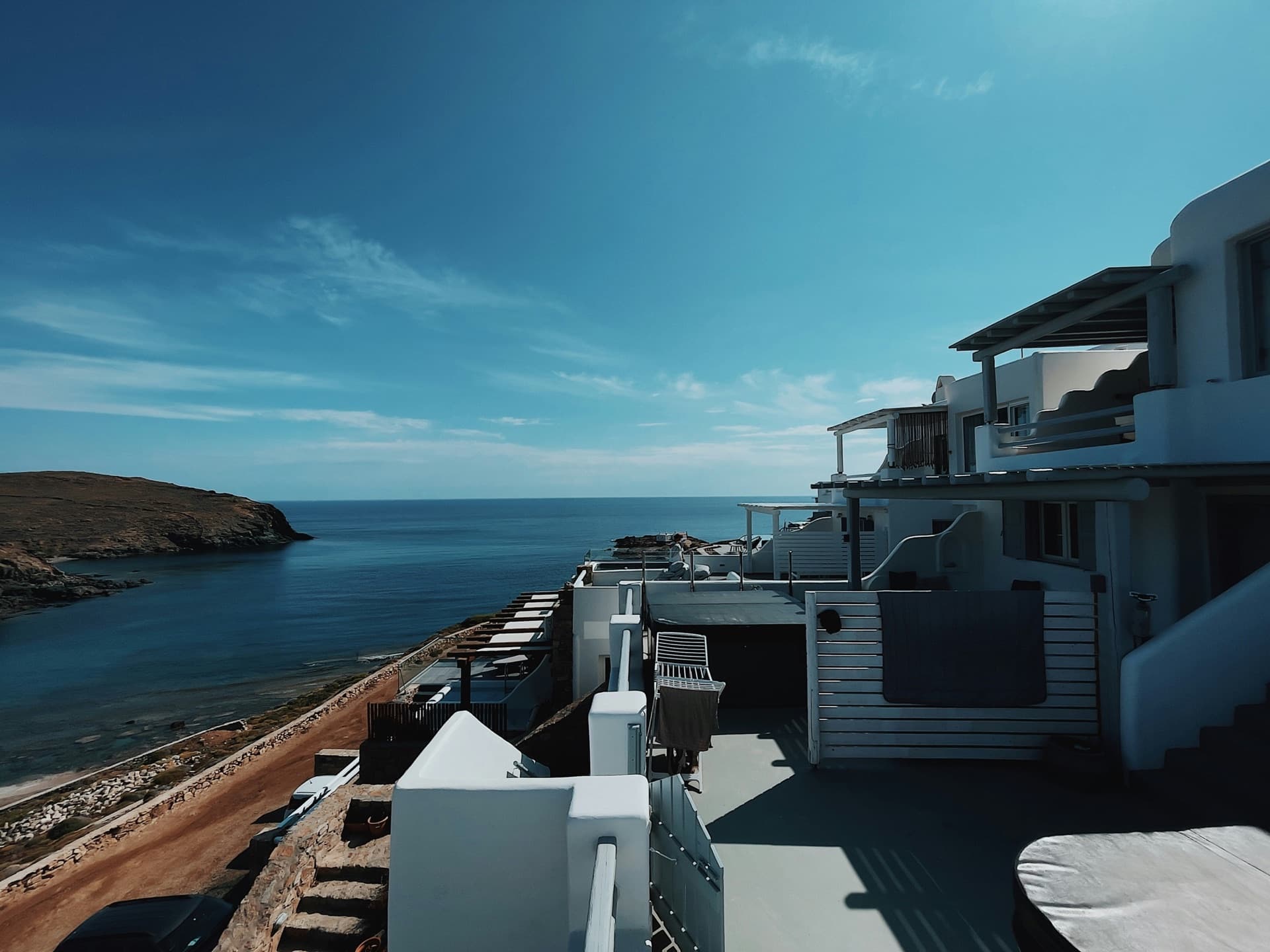 A Mykonos villa above the water