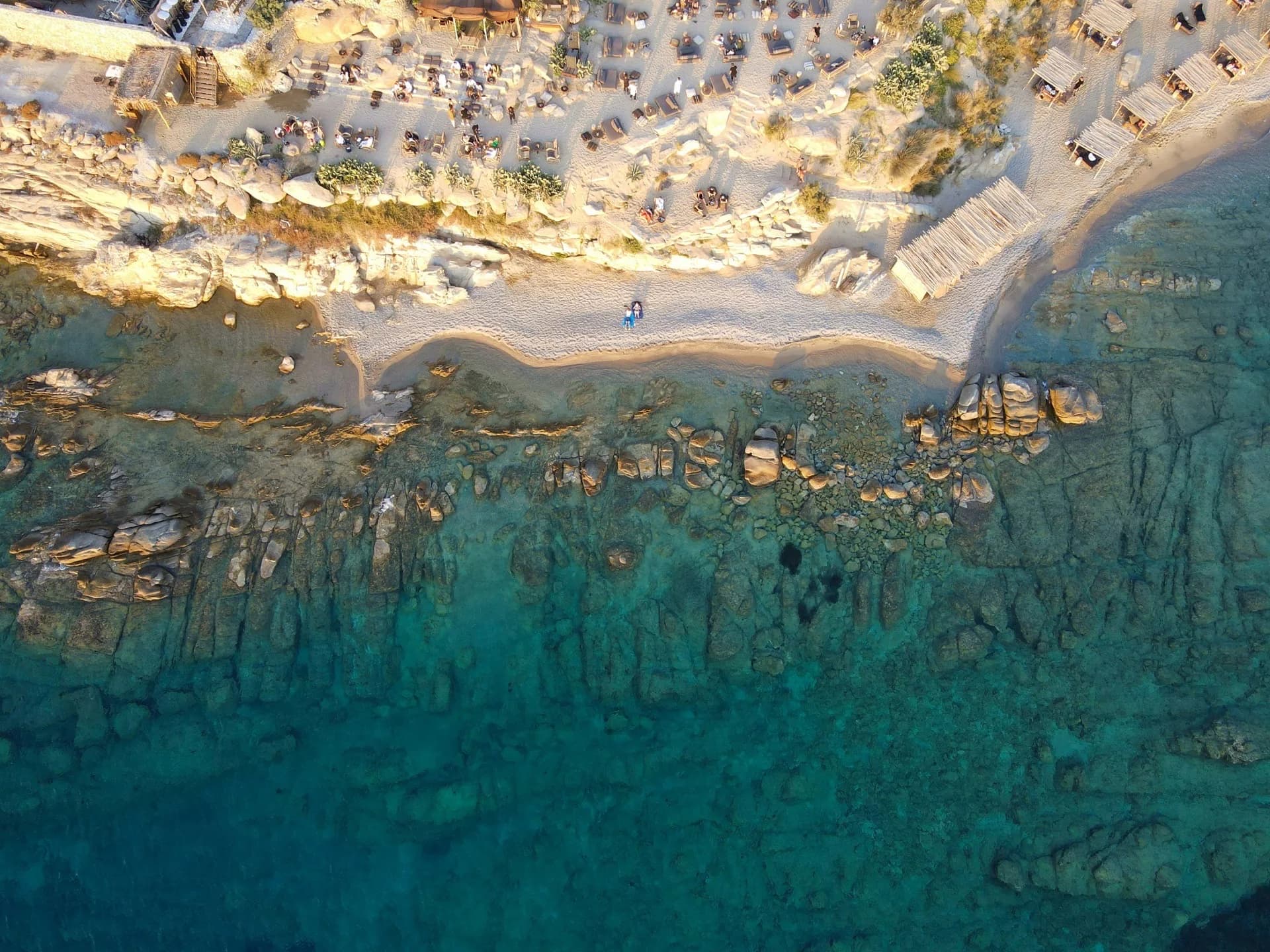 Scorpios Mykonos at sunset