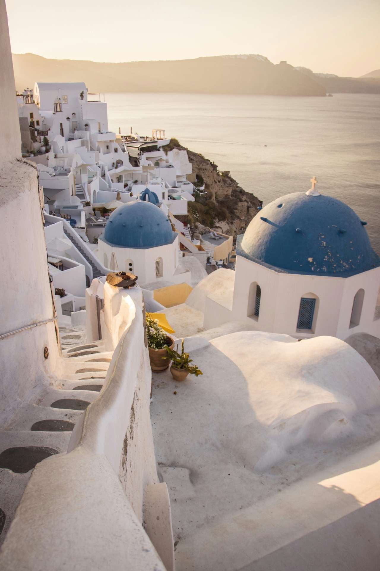 Editorial shoot setting, Oia Santorini