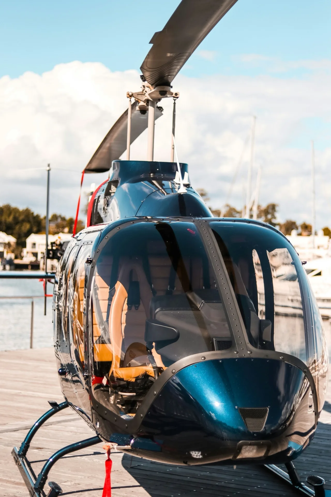 Private helicopter transfer